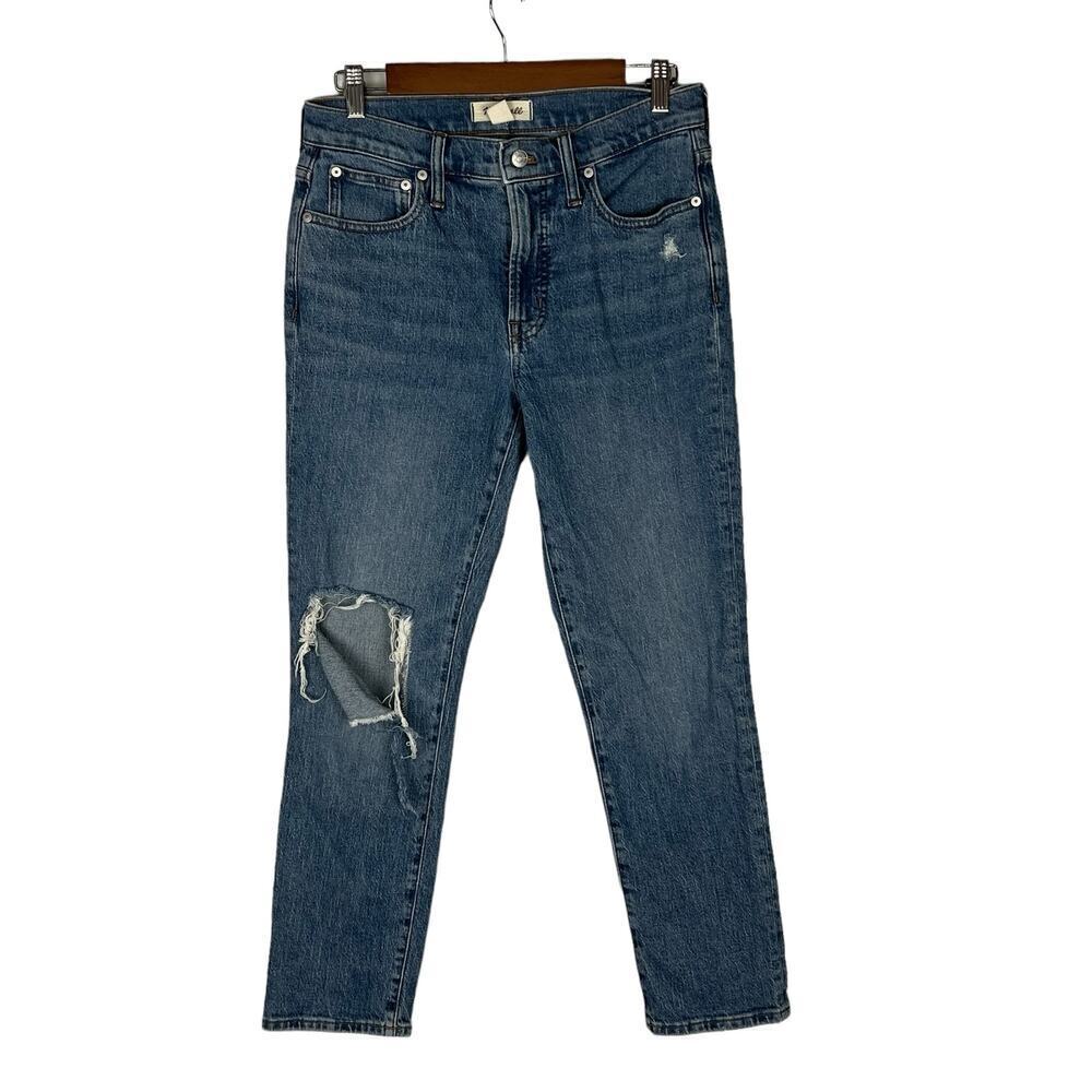 MADEWELL THE MID-RISE‎ PERFECT VINTAGE JEAN IN KNEE RIP EDITION NWOT SIZE 27